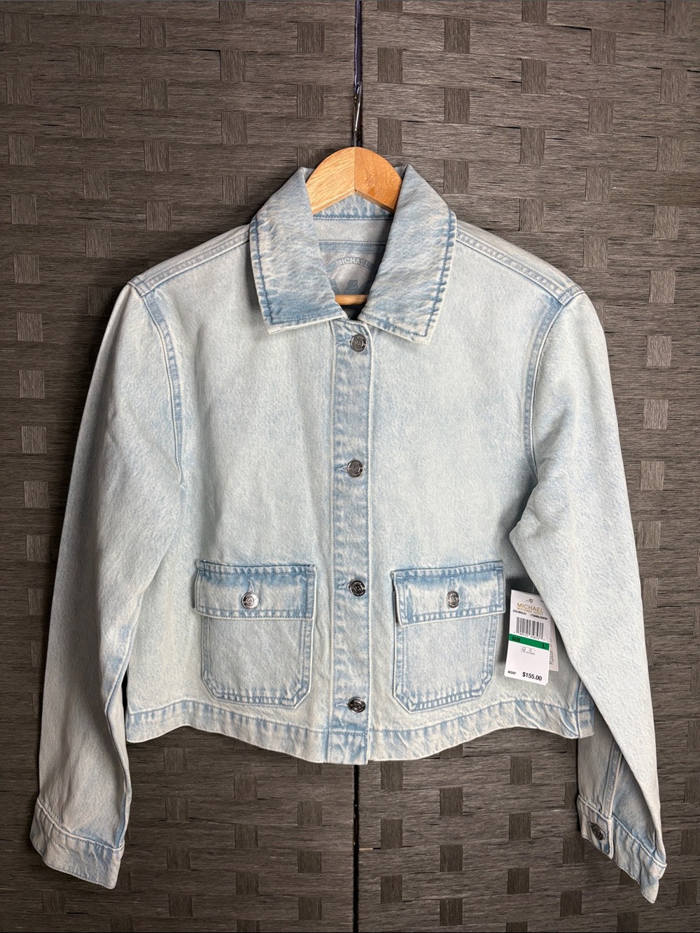 Michael Kors Light Wash Blue Denim Jacket